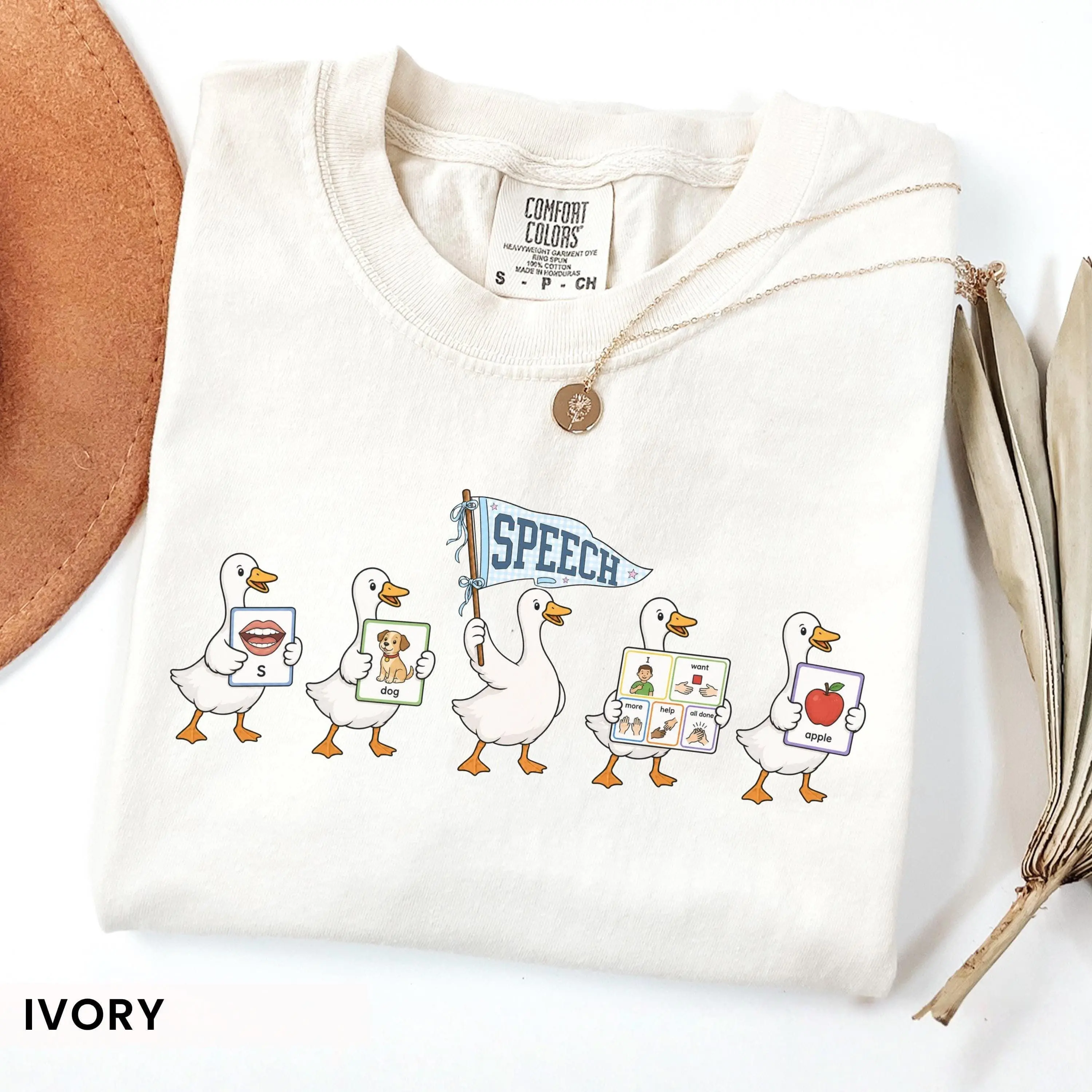 Comfort Colors Speech Therapist Silly Goose Shirt, Speech Therapy Teacher Tee, AAC Speech Pathologist Gift, SLP School Staff tshirt