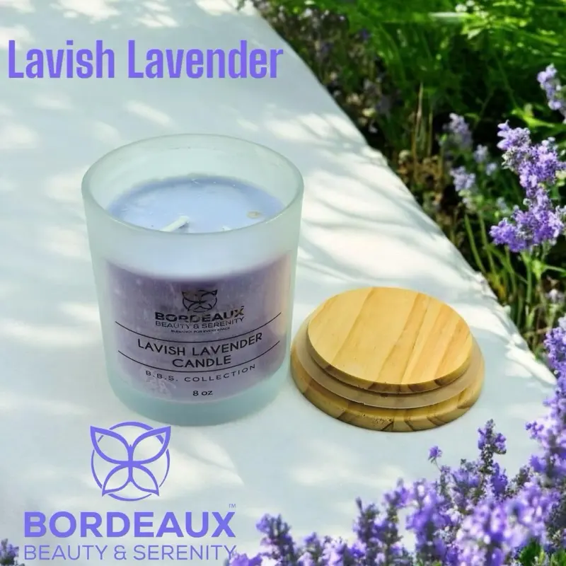 Lavish Lavender Candle with Scent Booster by Bodied by Stephany - The B.B.S Collection - Freshener, Decor