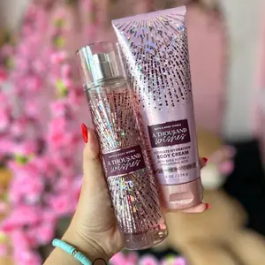 Bath & Body Works A Thousand Wishes Set - Ultimate Hydration Body Cream & Fragrance Mist - Limited Edition Packaging