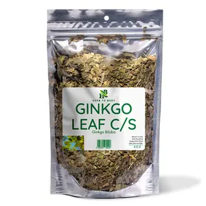 Herb To Body Ginkgo Leaf C/S | Cut & Sifted | Ginkgo Biloba | Wildcrafted | 4oz