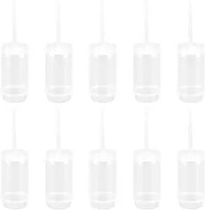25pcs Push Up Cake Pop Containers with Lid Round Shape Plastic Empty Cake Push Pops Shooters Container with Lids for Ice Dessert Baking Molding