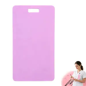 Erasable Badge Sticky Notes, Reusable Silicone Vertical Horizontal Badge Buddy, Ballpoint Pen Write&Alcohol Wipeable Notepad, Lightweight ID Card Badge Reel Notepad for Nurses Doctor