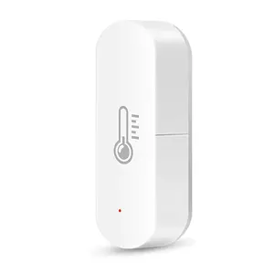 Temperature Humidity Sensor, Tuya WiFi Hygrometer Indoor Monitor with App Alerts, Compatible with Alexa/Home, Real-Time Data & Scene Automation (2.4GHz Only)