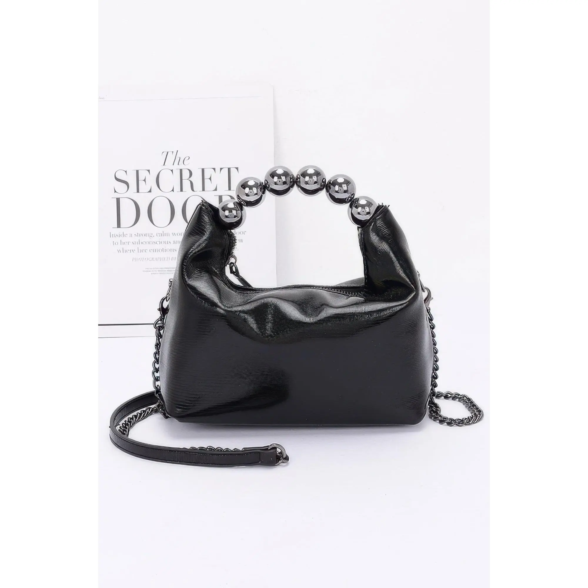 Metallic Ccb Ball Handle Bag