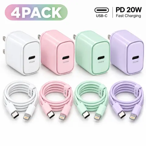 For iPhone 14 Fast Charger, 20W PD USB C Wall Charger with 6ft Fast Charging Cable for iPhone 14/14 Pro/14 Pro Max/14 Plus/13/12/11/Pro/Pro Max/Mini/Xs Max/X, iPad