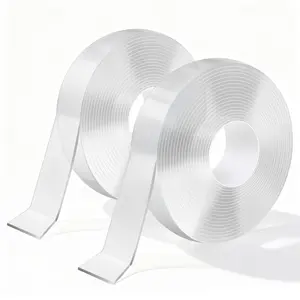 2 Rolls Heavy Duty Double Sided Mounting Tape - 1.2 Inches Wide, 0.07 Inches Thick, 15FT/Roll - Removable, -Free for /Office/Outdoor