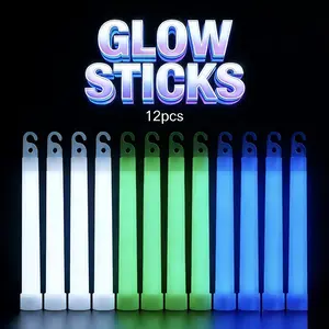 World Cup Glow Sticks Set ( Blue), Emergency Party Lights, Night Glowing Rods, Easter Valentine's Day Outdoor Events
