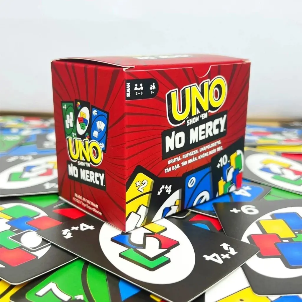 UNO No Mercy Card Game – 210-Card Extreme Edition for Fun Family Gatherings and Party Nights