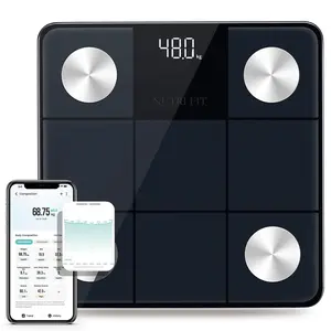 Smart Scale for Body Weight, Weight Scale with Backlight LED Display for BMI, Body Fat, Muscle Mass, 15 Body Composition, High Accurate Bluetooth Scale, Health Equipment Sync Apps 400lbs