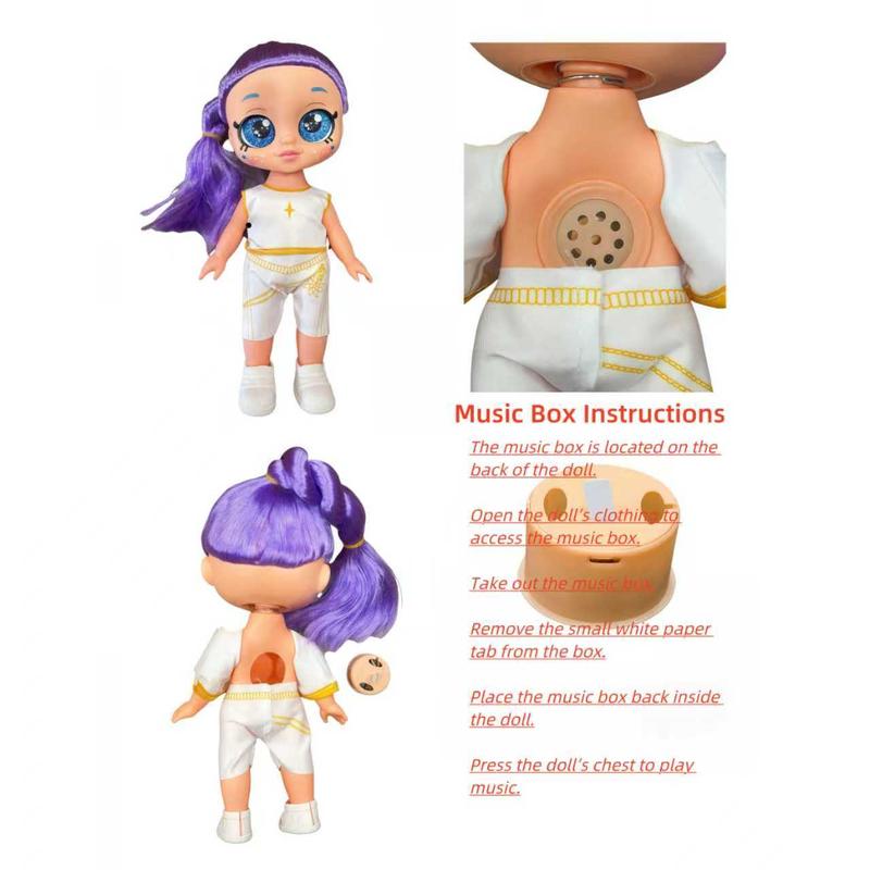 Devil Hunters 5D Doll with Big Glass Eyes & Shakeable Head RUMI MIRA & ZOEY Figurine Toy Collectible Kpop Idol Figure Cute Character Doll Alternative for Kids and Fans Gift
