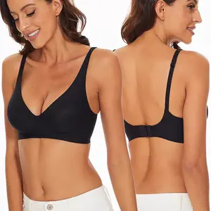 Women's Wireless Push Up Bra, Seamless Soft Support Bra, No Gaping Cups Lift & Enhance, No Underwire No Digging, Breathable Fabric for All-Day Daily Wear