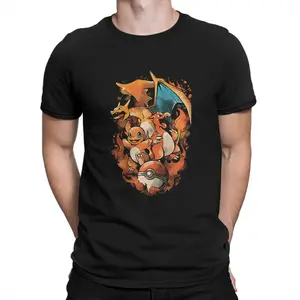 Pokemon Man TShirt Japanese Anime Game Charizard Fashion T Shirt Graphic Sweatshirts Hipster