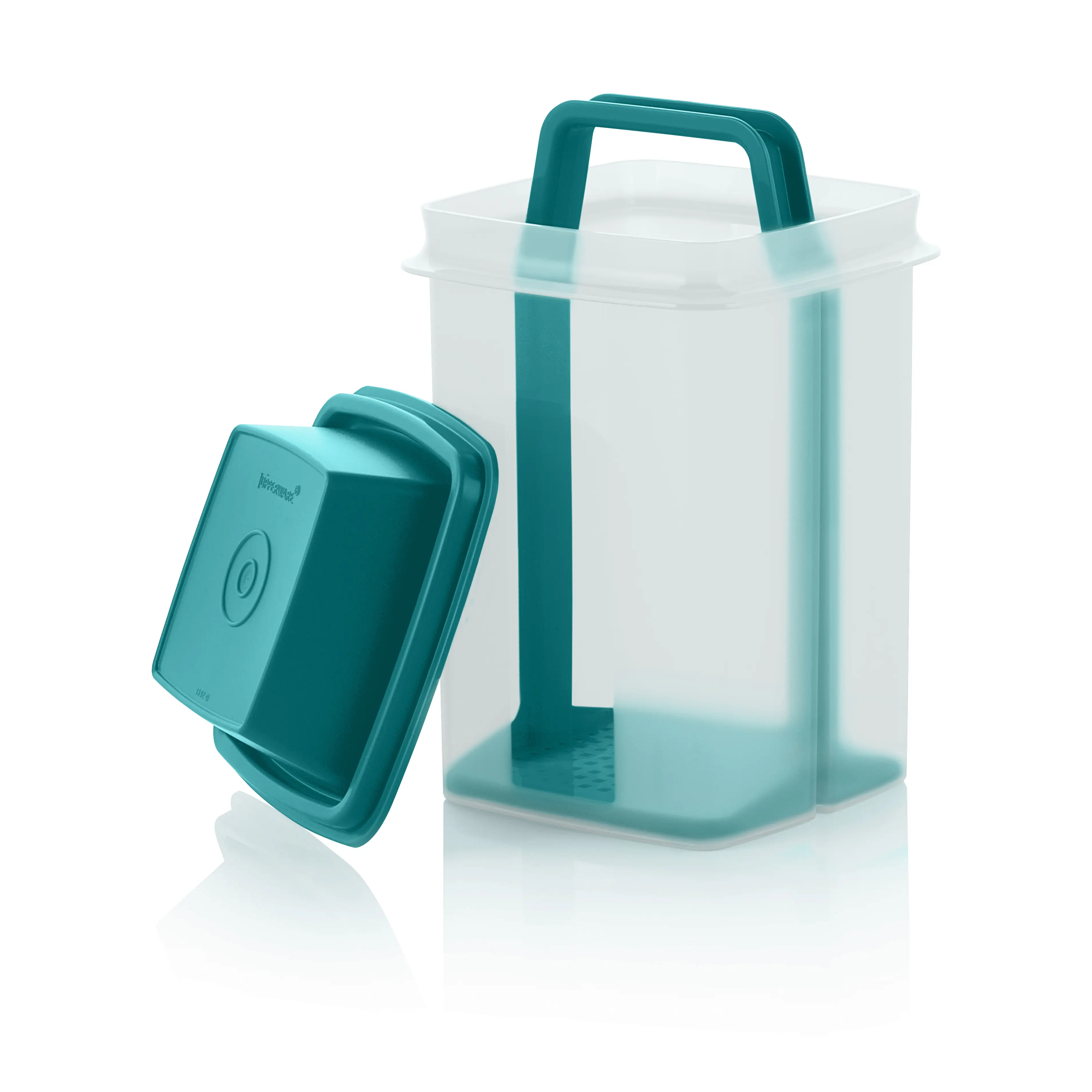 Pick-A-Deli Containers - 8.5 or 4.5 c Capacity Translucent Pickle Keeper with Lift Up Storage for Snacks & Veggies Dishwasher Safe