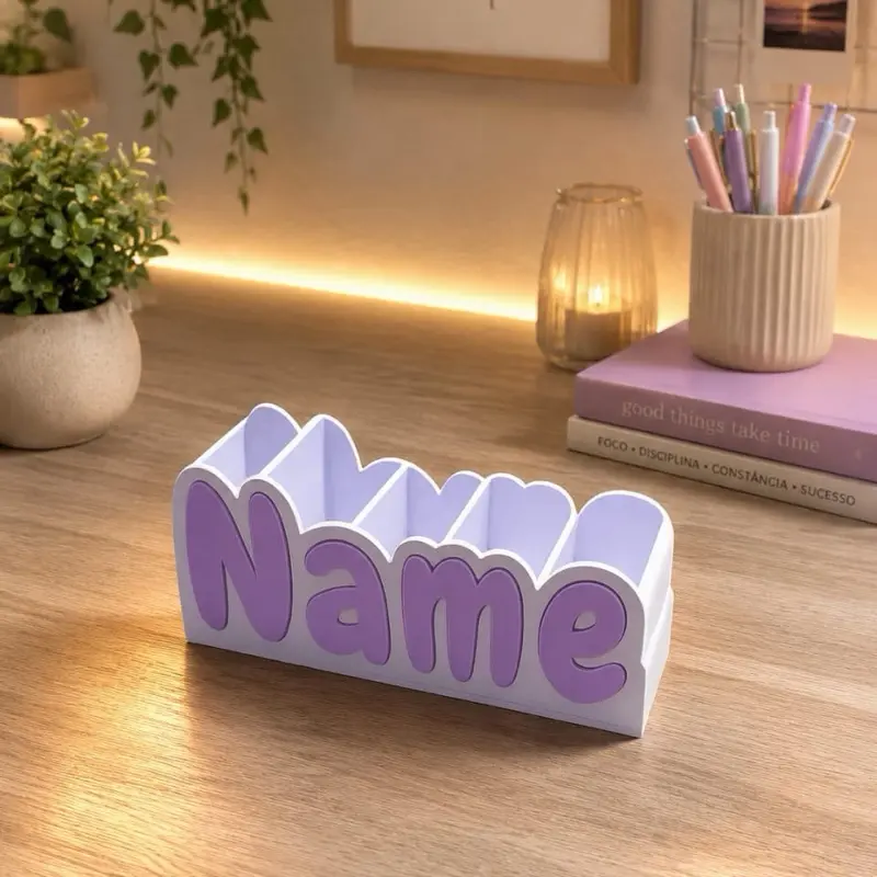 Porta Lapiz Pen Holder, Durable Plastic Desk Organizer for Home, Office Use