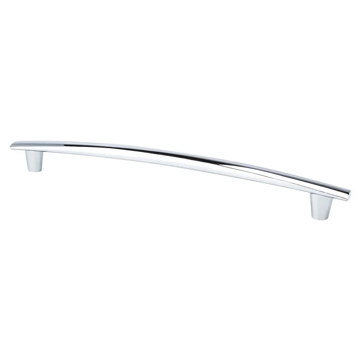 Berenson 2297-4026-P Aluminium Meadow Door Pull - Polished Chrome, 256 mm, 1 3/8 in & 1/2 in Sizes, Ideal for Enhancing Transitional Home Door Handles