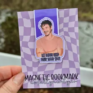 Daddy Pedro Pascal Magnetic Bookmark - Original Design with Magnetic Feature Book Reading Stickers Book Accessories