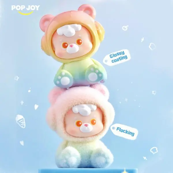 POP JOY DIUDIU BABY “Be Your BB Bears” Flocked Material Tactile Coating Face & Hands Adorable Plush Toys Valentine's Day gifts