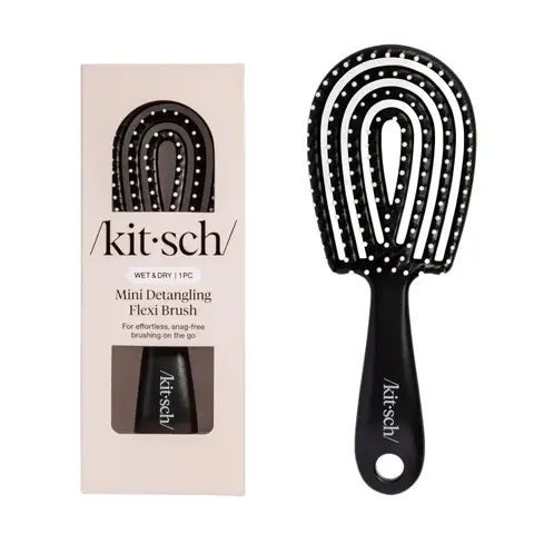 Black Detangling Flexi Brush - Mini