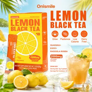 【Onismile】【flash sale】Healthy Lemon Black Tea with Collagen Peptide, Women's Vitamin C & Hyaluronic Acid – Supports Skin Health, Hydrating, Sweet & Refreshing Low-Sugar Afternoon Boost PDC