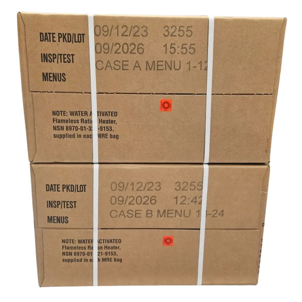 MRE Case A/B Combo [2026] - 24 Rations - Factory Sealed Meal Ready