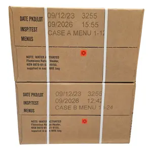 MRE Case A/B Combo [2026]  - 24 Rations - Factory Sealed Meal Ready to Eat