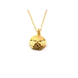 Sand Dollar Charm 14k Gold Fill Necklace
