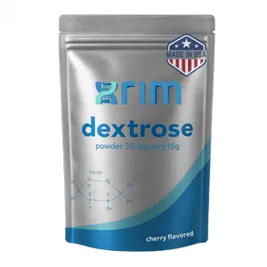 xrim Labs Dextrose Powder – Natural Cherry Flavor – Fast Energy & Recovery Support – 450g Bulk Pouch (30 Servings, 15g Each) – Gluten-Free, Non-GMO, Vegan-Friendly