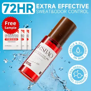 RSBAO Antiperspirant & Deodorant 72HR Sweat Control Body Odor Control Quick-Drying Non-Greasy Gentle & Soothing 50ml for Women