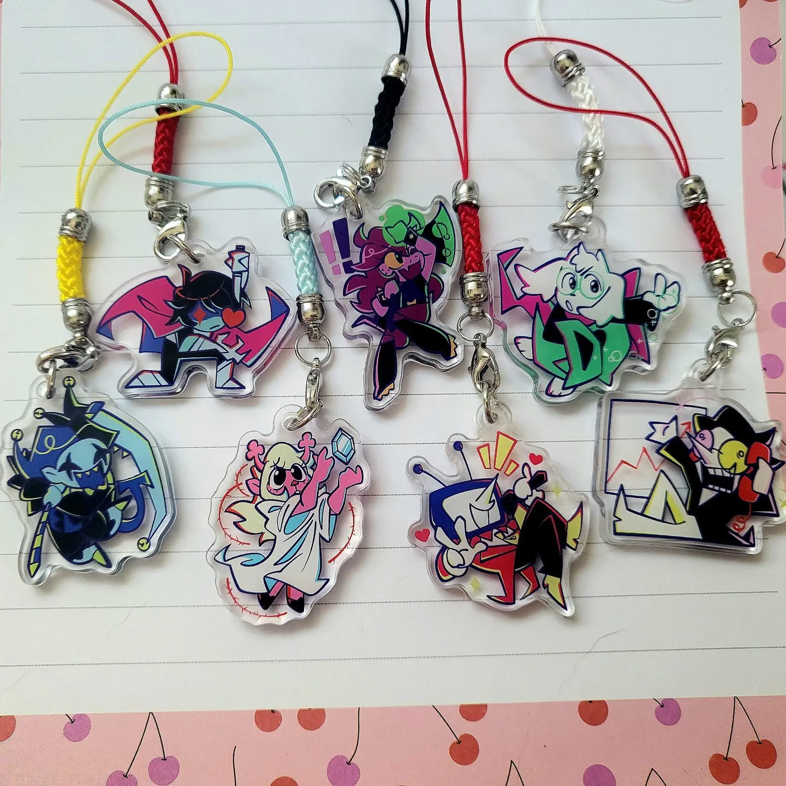 Deltarune Acrylic Keychain : Kris, Susie, Ralsei, Noelle, Jevil, Spamton, Tenna
