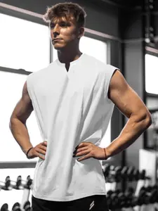 Men's Basic Sleeveless T-Shirt Summer Top, Soft Skin-Friendly Fabric, Breathable Moisture-Wicking Casual Sports Wear