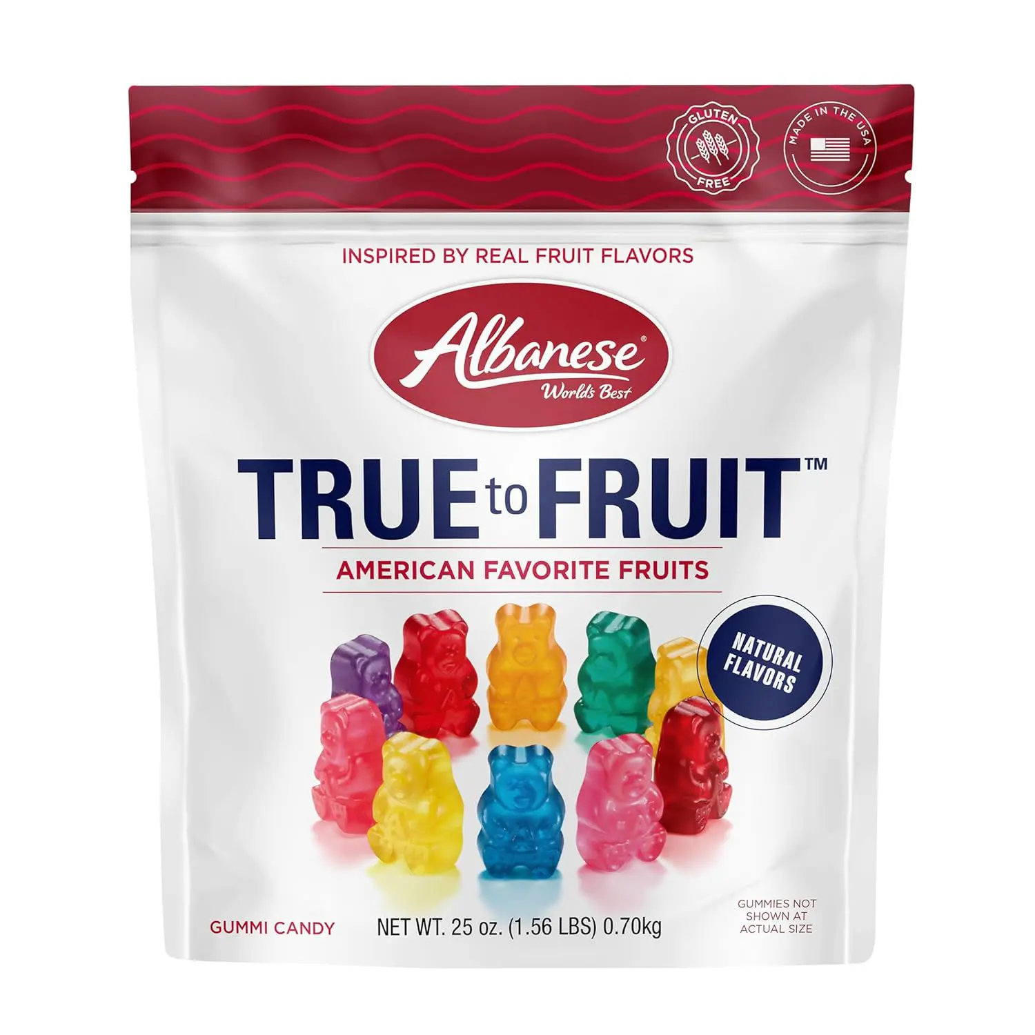 Albanese World's Best True to Fruit Gummies - 18.75oz Snack Sweet