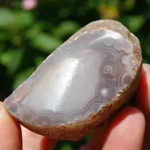 2in AAA Pink Botswana Agate Semi Polished Crystal Nodule, ba10