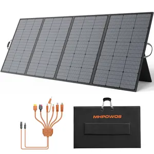 MHPOWOS Portable Solar Panel for Outdoor Camping, 400W 220W 100W Foldable Solar Charger with MC-4 to XT60 / Anderson / DC5521 / DC7909 Solar Panel Extension Cable for ECOFLOW JACKERY ANKER DJI Powerstation Reusable Energy