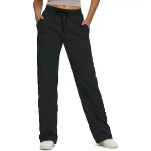 Women's 30"/32"/34"/36" Tall Inseam Lightweight Dance Studio Pants Ruched Workout Athletic Casual Pants