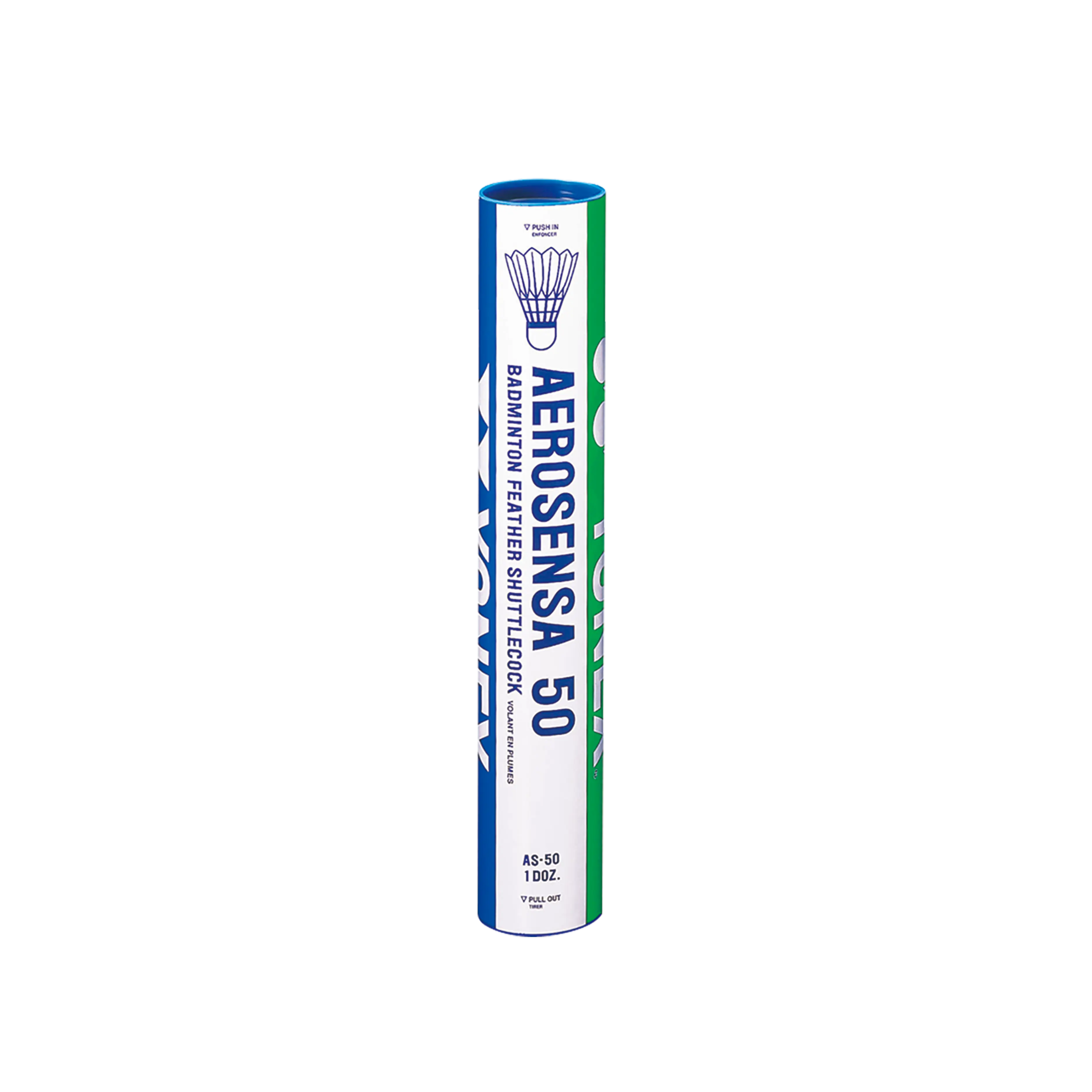 Yonex Aerosensa 50 AS-50 Goose Feather Shuttlecocks - 1 tube 12 pcs - Ống Cầu Lông AS-50