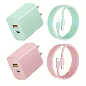 JOZASHON for iPhone 14/13/12 20W Dual Port Power Adapter Usb C Charger  with 6ft MFi Certified Charging lightning Cable, for iPhone 14/13/12/11/XR/X/X Max Electronic Smartphone and Cellphone