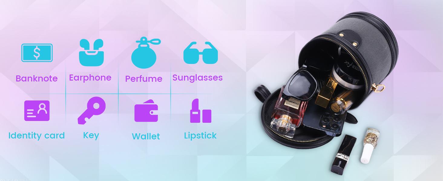 Portable Rechargeable Crossbody LED Light Up Bucket Bag, 7 Color Changing Glow In The Dark Crossbody Purse With 4 Flashing Modes, Press Switch To Control, Stylish Handbag For Night Out Party Concert Portable Rechargeable Crossbody LED Light Up Bucket Bag, 7 Color Changing Glow In The Dark Crossbody Purse With 4 Flashing Modes, Press Switch To Control, Stylish Handbag For Night Out Party Concert