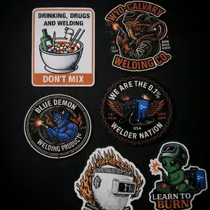 Welding Stickers Set - Blue Demon Welding Products, Welder Nation, Learn to Burn, and Don't Mix Designs