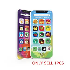 English Learning Toy Phone, Learning Tool, 8 Fun Modes, 10 Songs, USB Charging, Flashing Lights, Adjustable Volume, Perfect Gift for Parent-Child Interaction