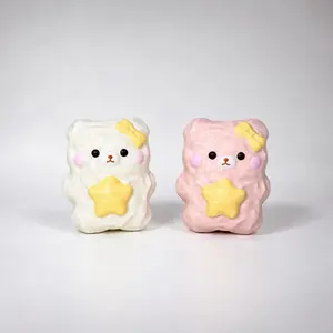 Bear Milk Candy Slow Rising Squishy Toy, Soft Hand Fidget, Sensory Stress Reliever, Anxiety Relief Product Decompression Squeeze Stress Relief Gadget, Cute Kawaii Gift