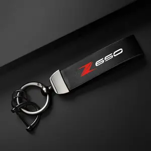 PU Leather Motorcycle Keychain Holder for Kawasaki NINJA650 Z650, Durable Accessory for Bikers, Stylish and Functional Gift Idea