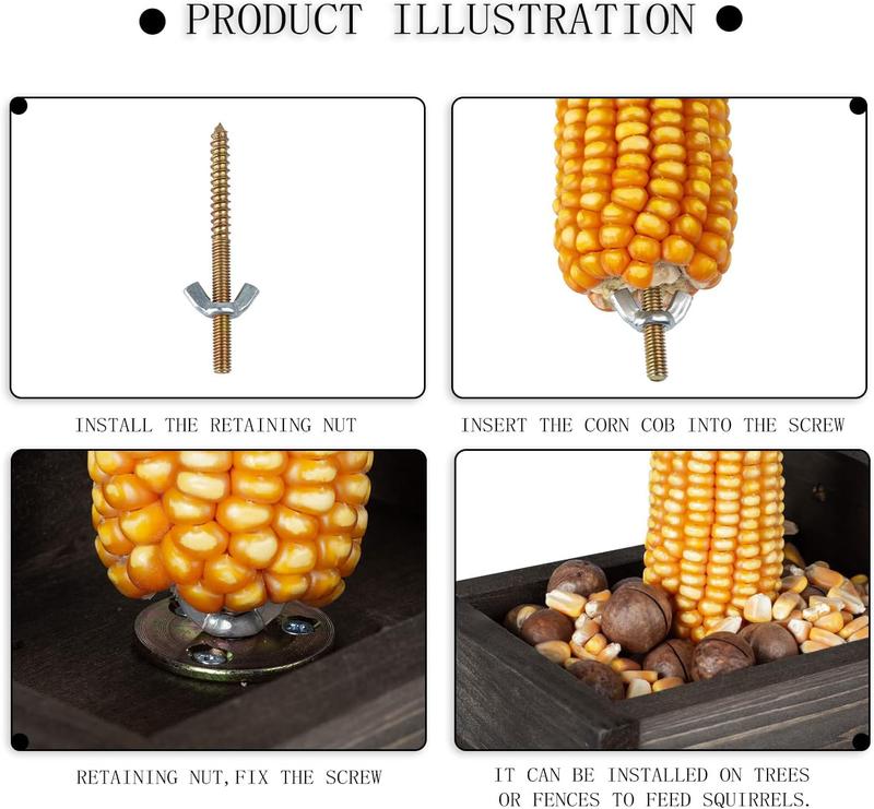 Squirrel Feeder for Outside Yard Games Funny Peanuts in Shell