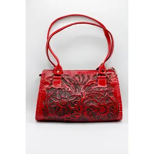 Iris Leather Bag - Stylish Leather Bag with Decorative Features, Ideal for Everyday Use