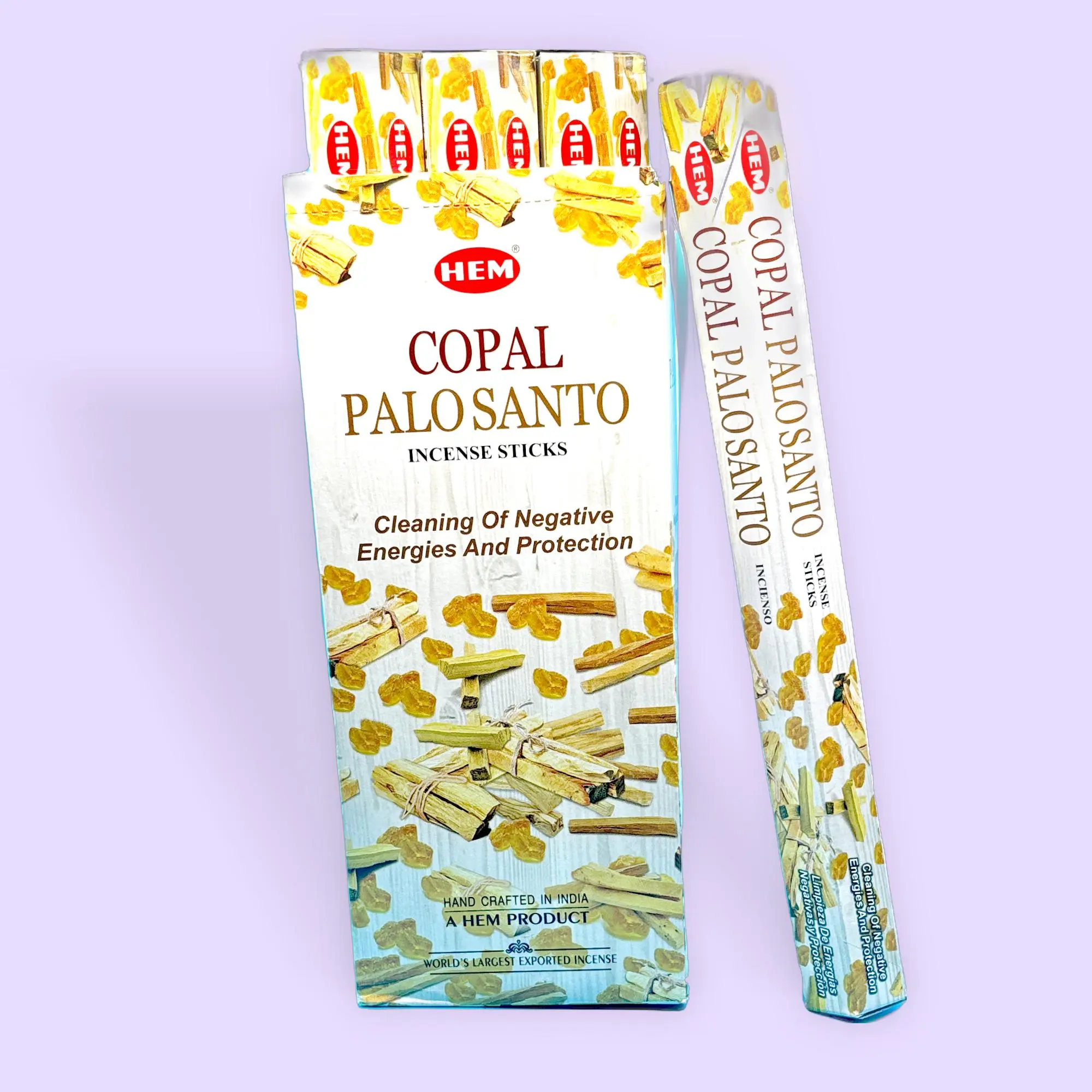 Copal Palo Santo Incense, 1 Pack - Scented, Naturally Derived Home Fragrance with Woody Aroma