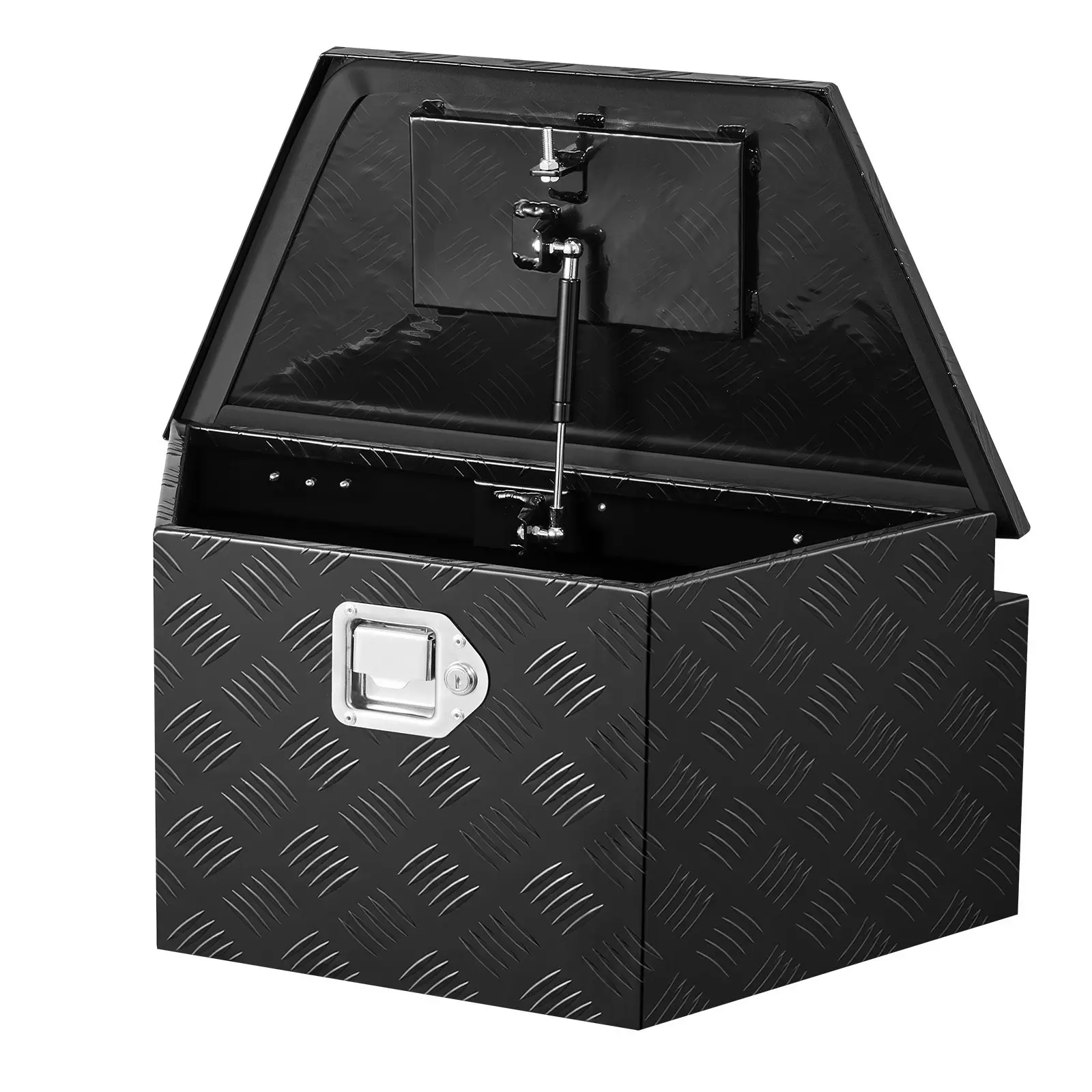 【DealsForYouDays】VEVOR Trailer Tongue Box, 26" x 13" x 12" Aluminum Trailer Tongue Tool Box, Heavy Duty Storage Organizer with Lock and Keys, Utility Tool Chest for Pickup Truck Bed, RV, SUV, Off-Road Vehicle, BlackSummervibes Tool Box Cabinet