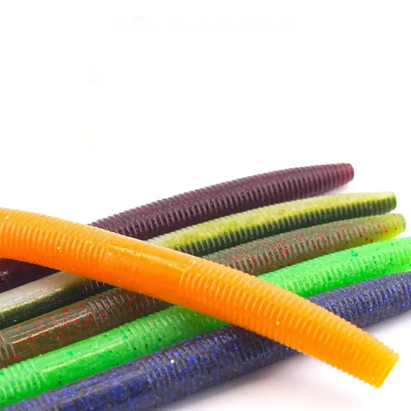 TikTok Viral Senko Worms 3-4-5Inch Soft Plastic Lures Kit - 8pc Multi-Color & Salt-Infused Design for Bass Trout Panfish Slayer and Long Casts  Fishing Fathersdaygift fishing equipment