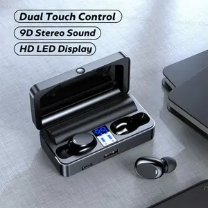 New Wireless Running Sports Flip Cover Bluetooth-compatible Earbuds, Battery Indicator, Personalized Stereo Sound, Long Lasting In-Ear Headphones