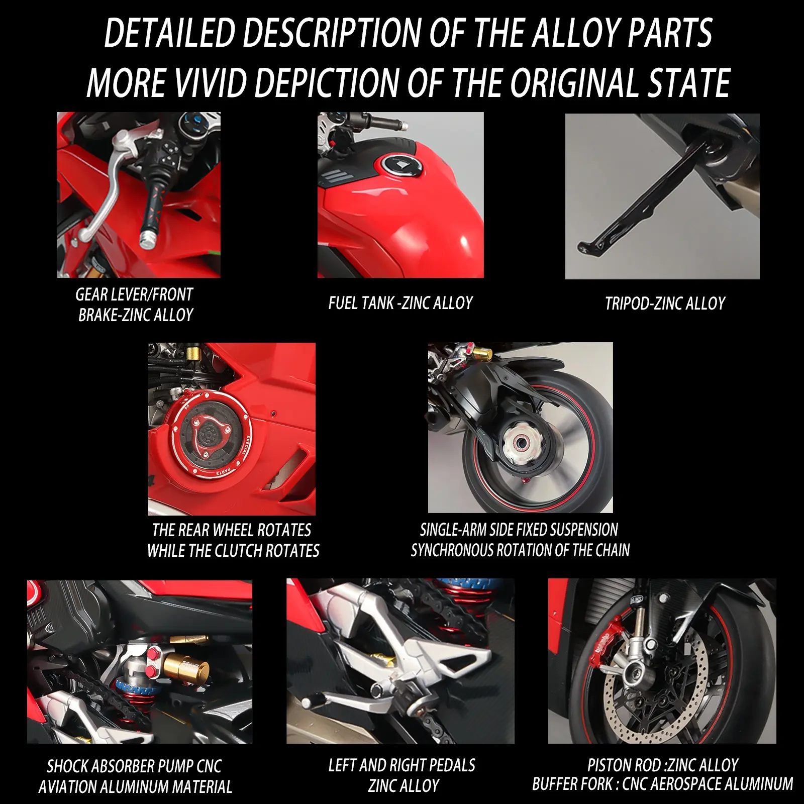XLG Electric Motorcycle Model, 1:6 Scale, Grateful Gifts, Car
