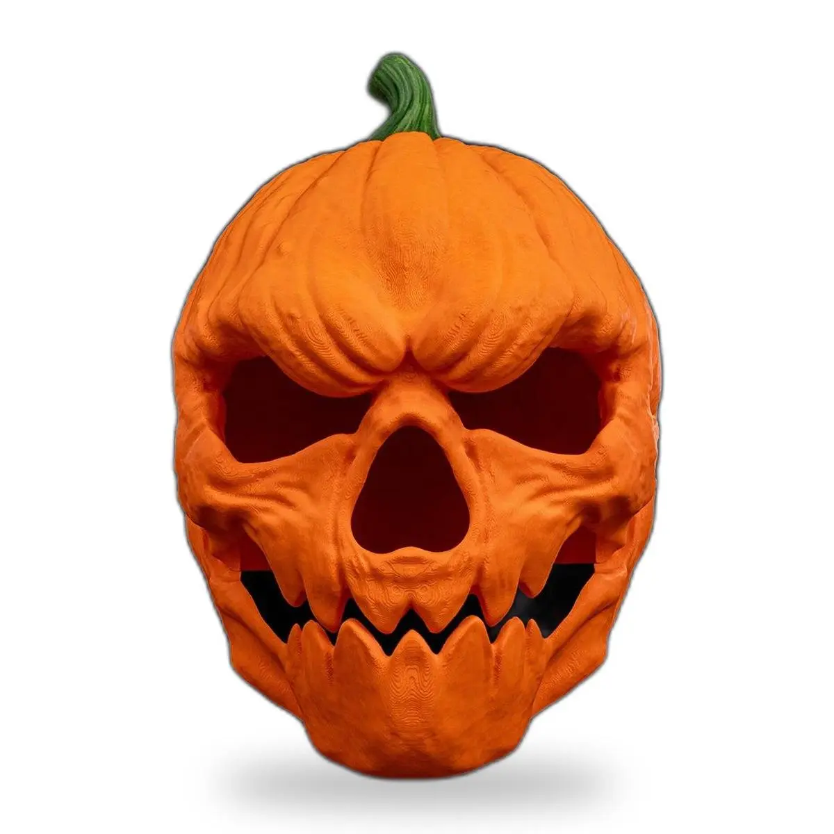 Comfortable Lightweight Pumpkin Head Jack-O'-Lantern Full-Face Halloween Mask for Adults, Eye-Catching Photo Party Mask Accessories