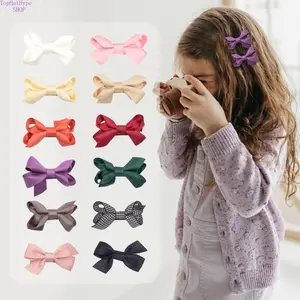 Girls Sweet Retro Twisted Leaf Bow Hair Clips, Elegant Red Decorative Kids Headdress, Soft Non‑Pull Hair Accessories, Perfect for Daily Hairstyling, Birthday Parties, Holiday Occasions and Vintage‑Style Casual Outfits